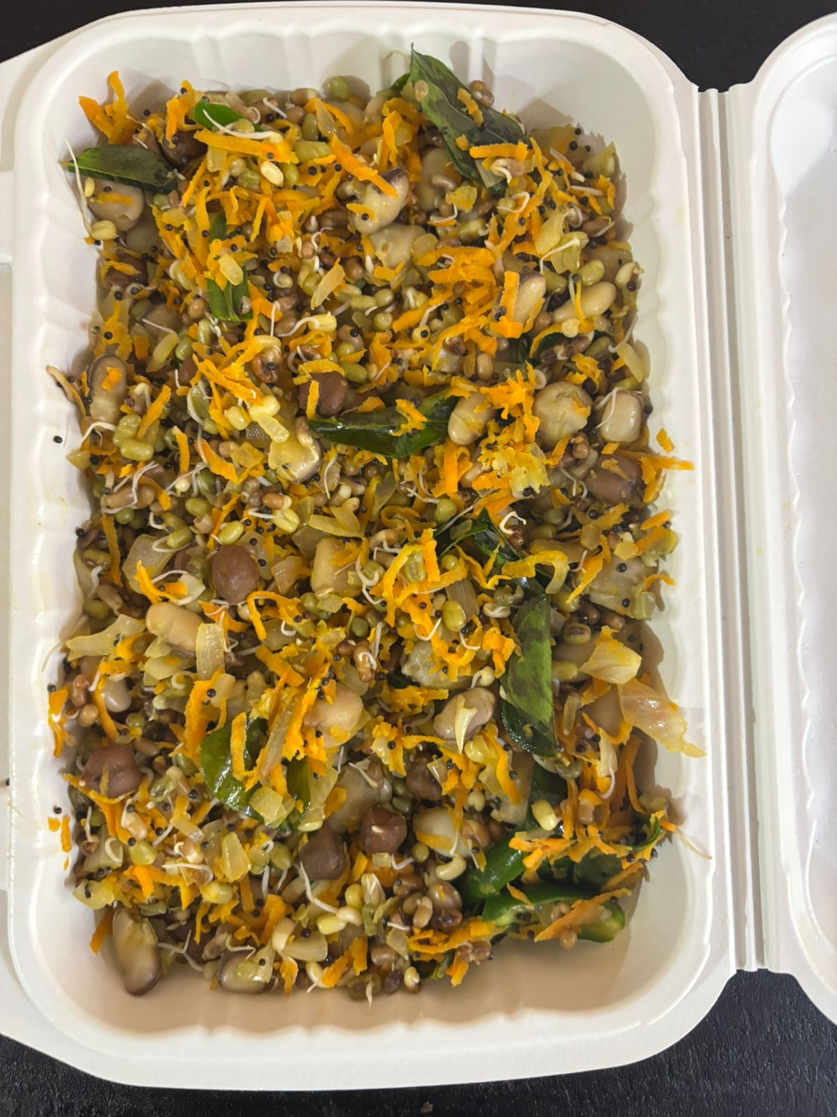 Fresh sprout salad box House of Sindhu Bengaluru